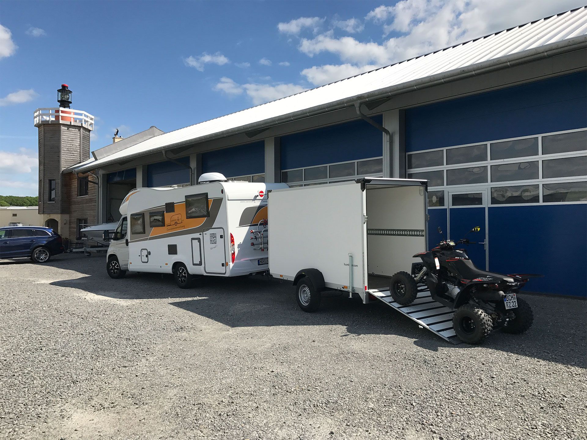 Wohnmobil mit Quad
