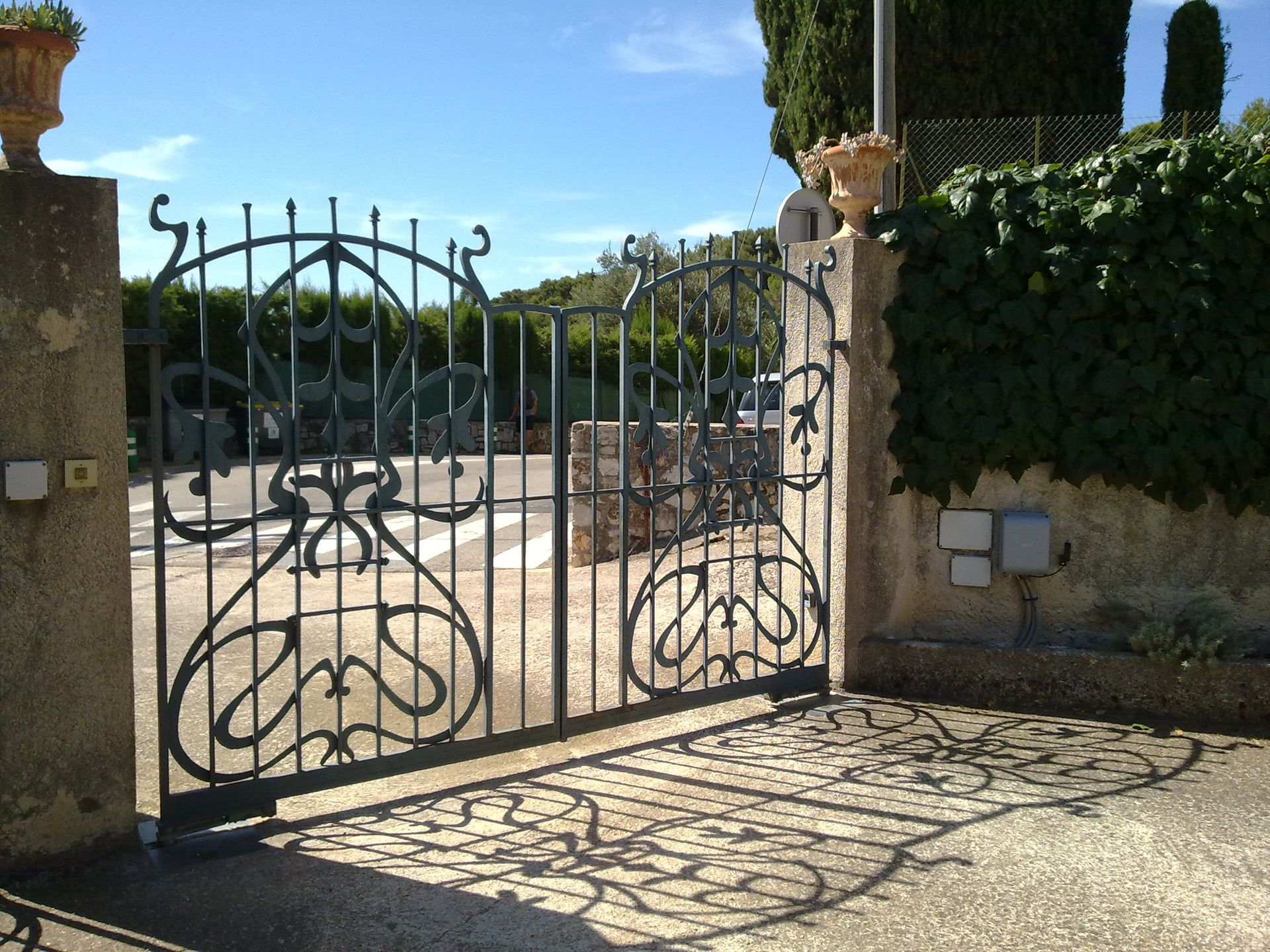 Pose de grille d'entrée