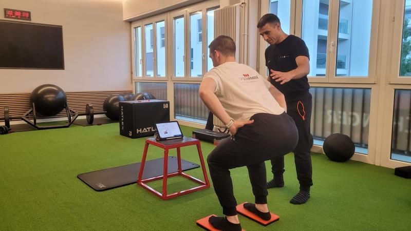 Fisioterapista e paziente