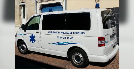 Ambulances Aquitaine Secours à Bordeaux proposent des véhicules climatisés