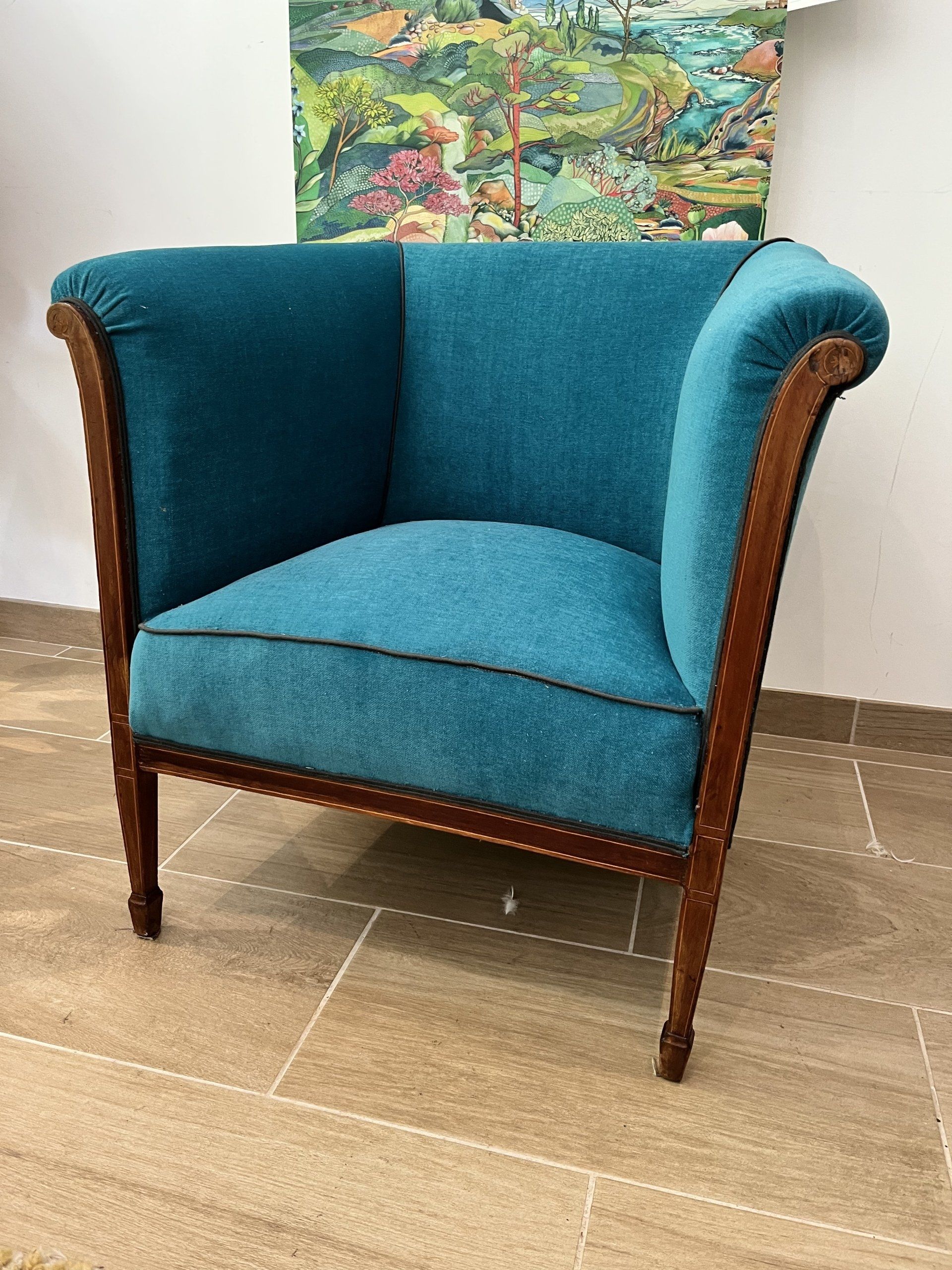 Fauteuil turquoise