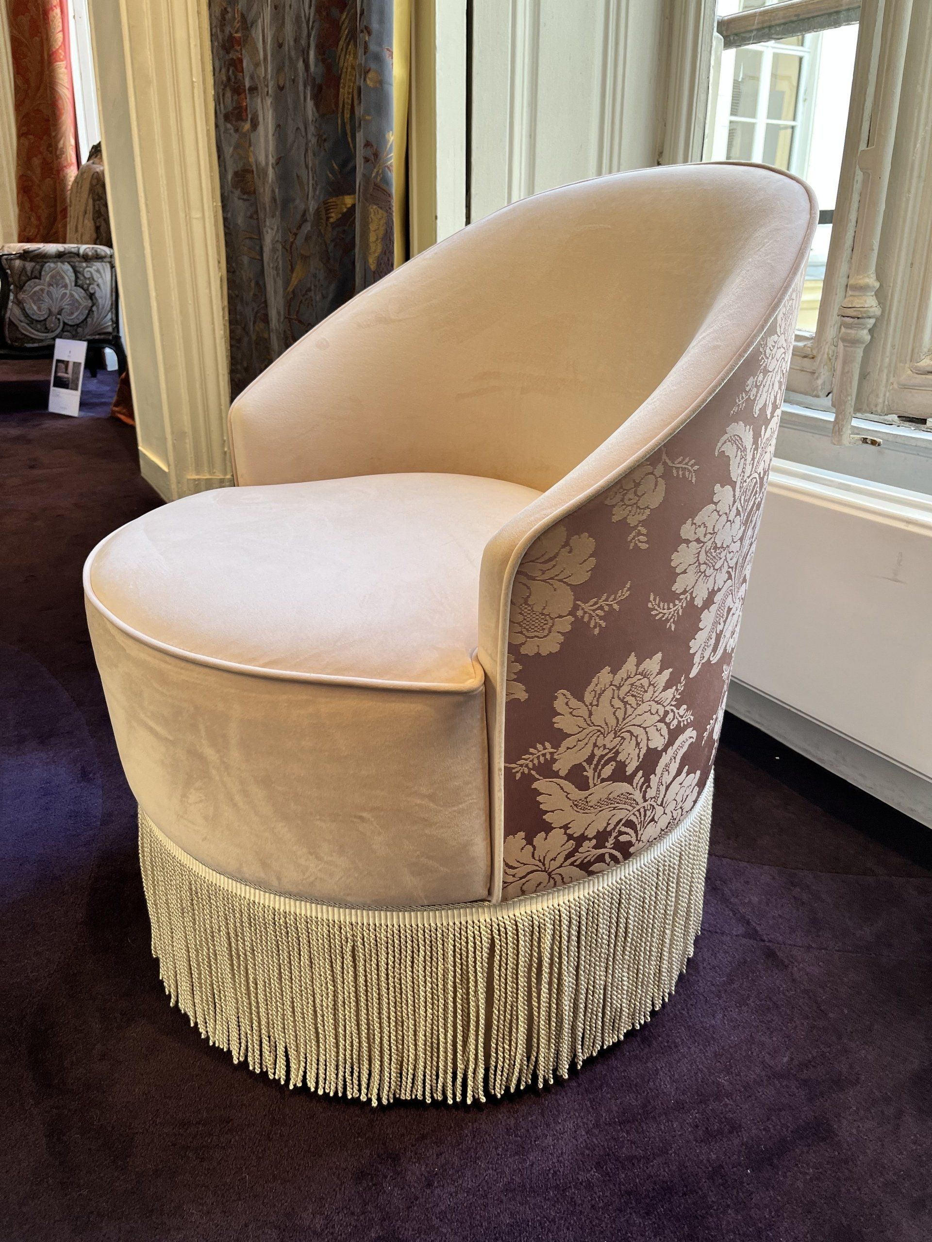 Réfection fauteuil à franges