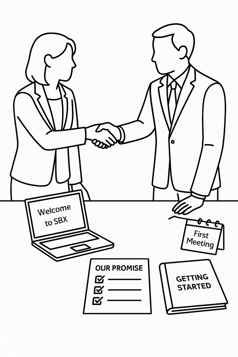 SBX Accountants new client promise for all startups, sole traders and companies