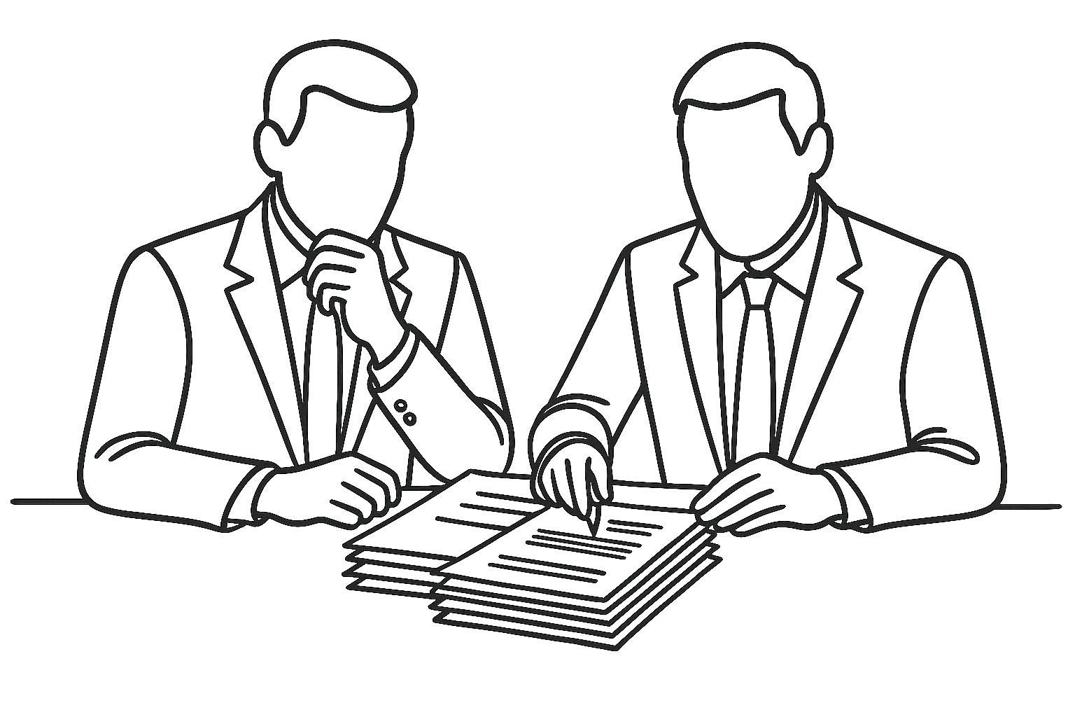 Businessman reviewing accounting agreement on clipboard – SBX Accountants documentation services