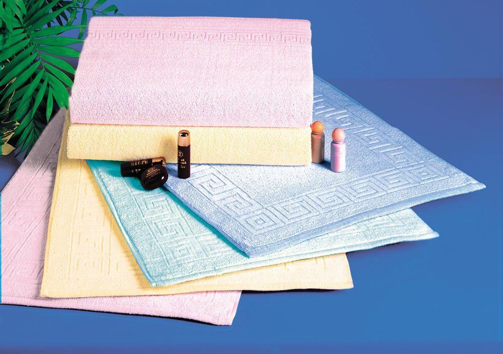 Pastelfarbende Frottierware