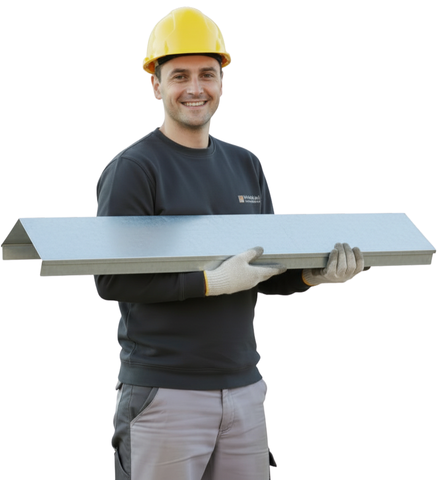 Un artisan porte une couvertine.