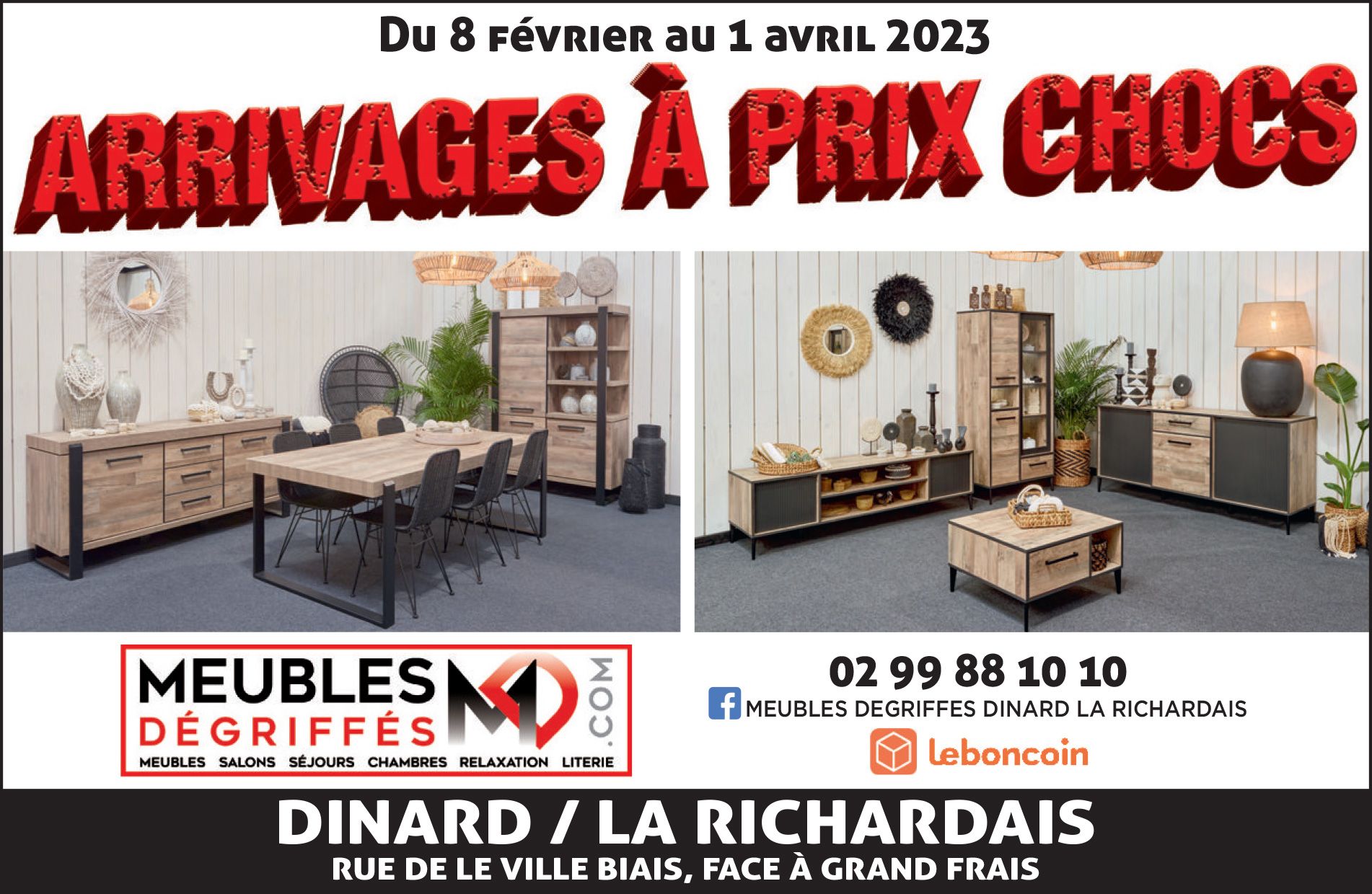 Promotion meubles dégriffés