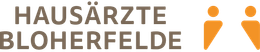 Ein Logo für Hausärzte Bloherfelde mit zwei Personen darauf
