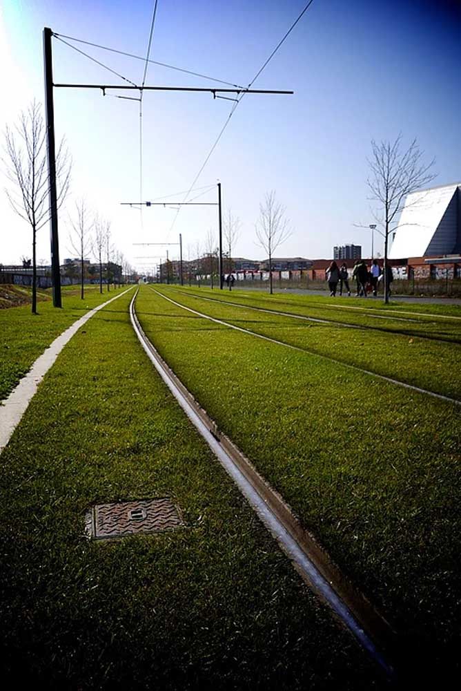 Voie du tramway de Toulouse