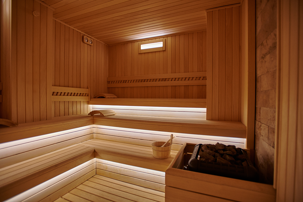 Cabine d'un sauna