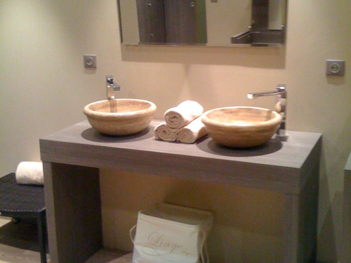 Meuble salle de bains avec double vasque
