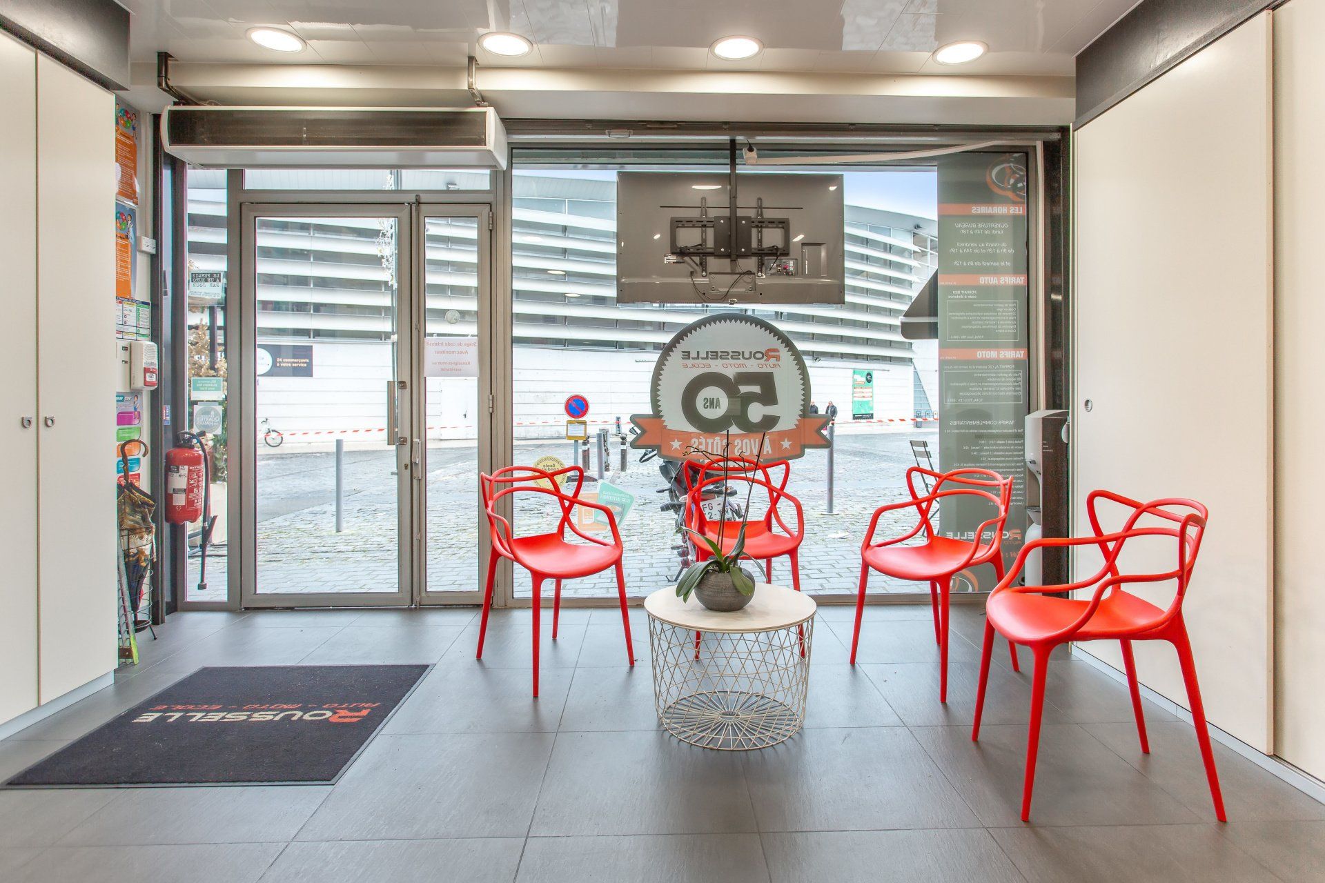 Accueil de l'école de conduite auto et moto Rousselle