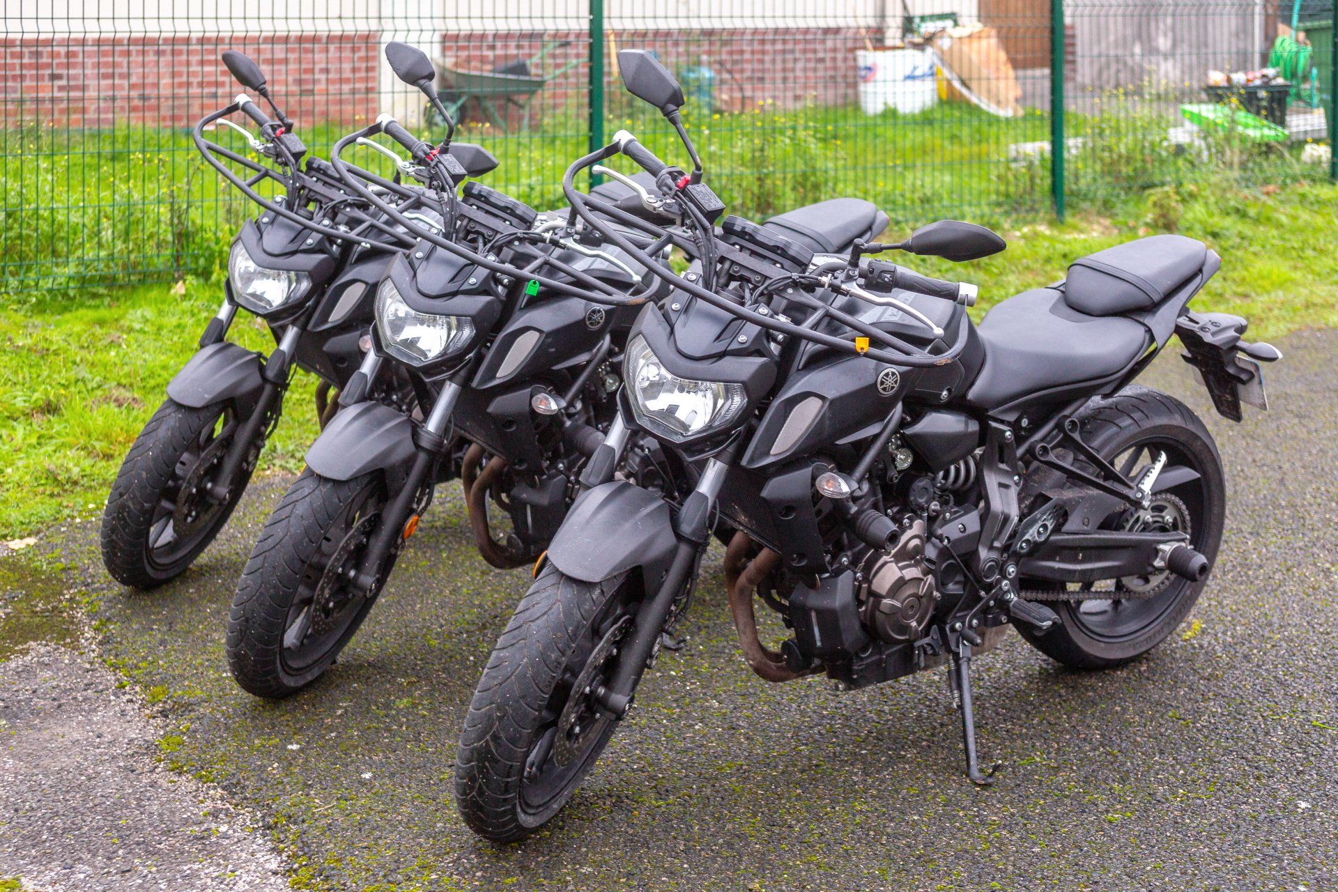 Motos de l'école de conduite