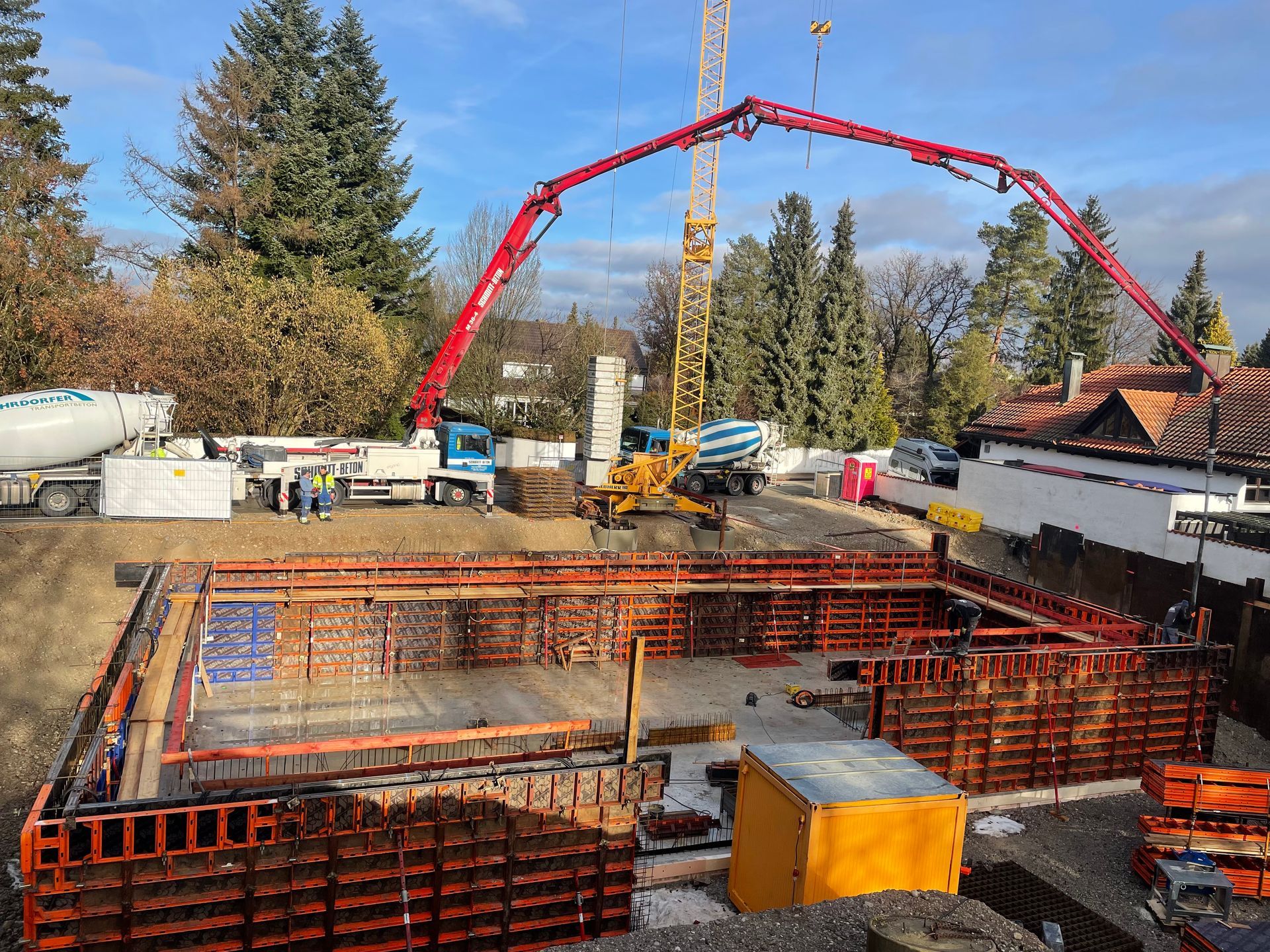 Kellerneubau für ein EFH