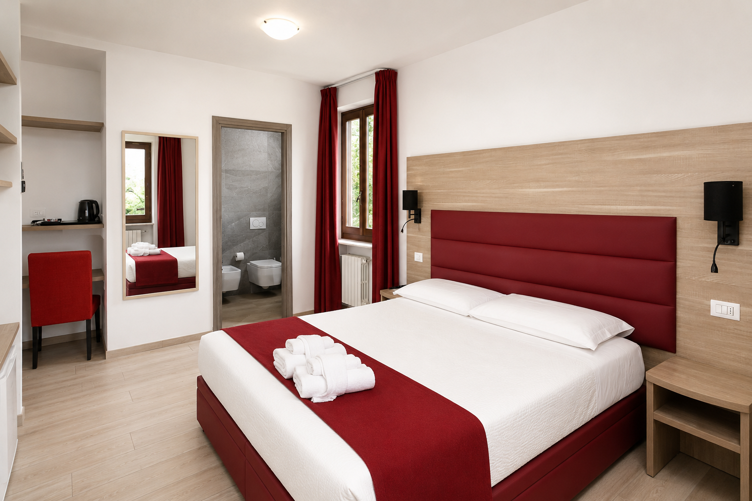 Standard Plus
Sleeps 3 people | 19 m2 | 1 x Double Bed | 3 x Single Bed