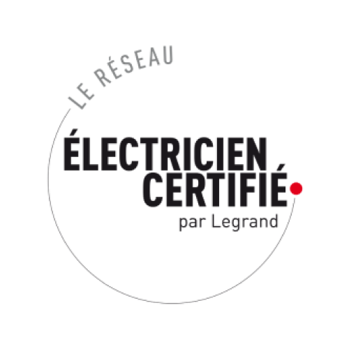 Logo Électricien Certifié par Legrand.