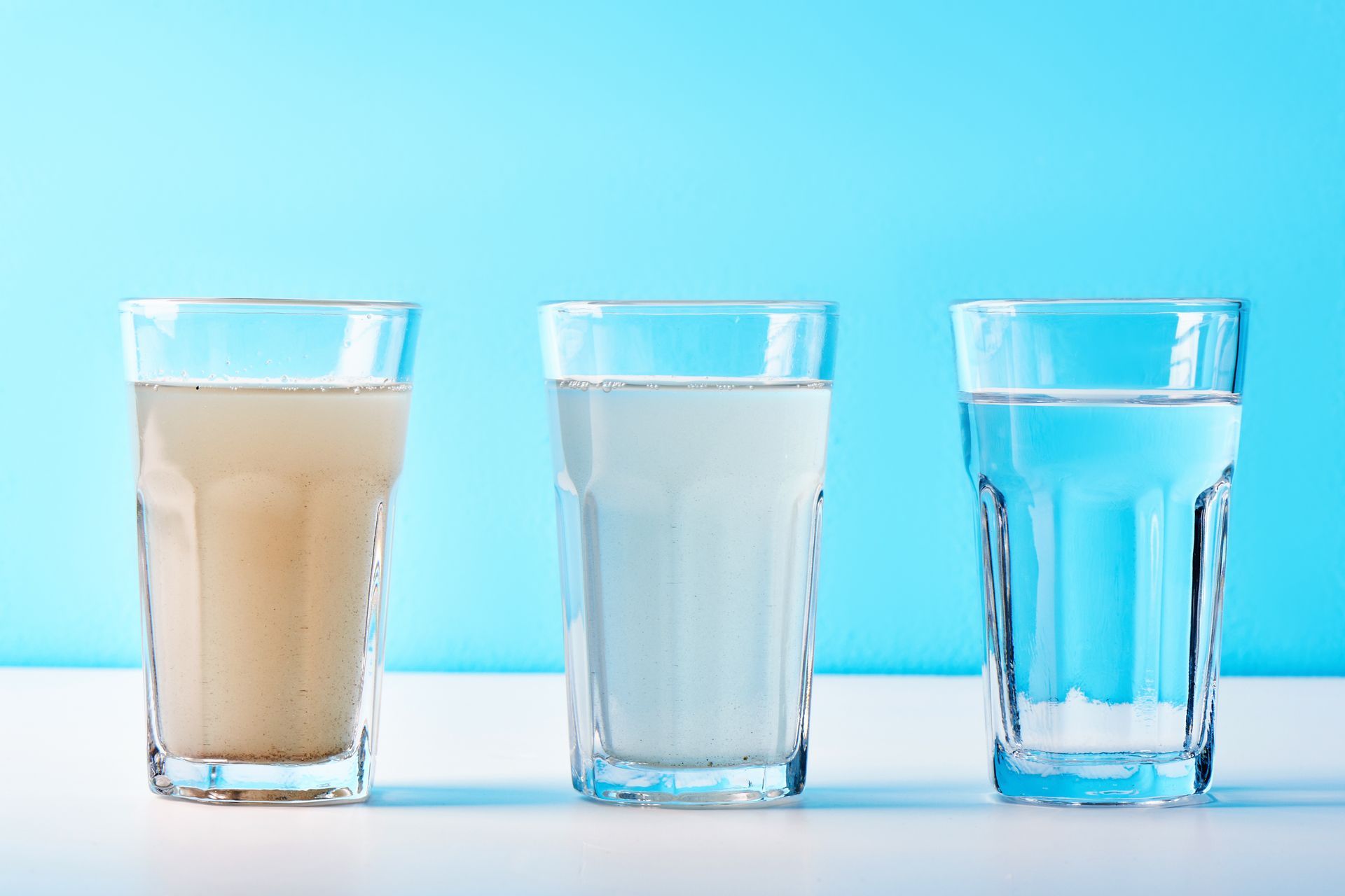 Trois verres d'eau