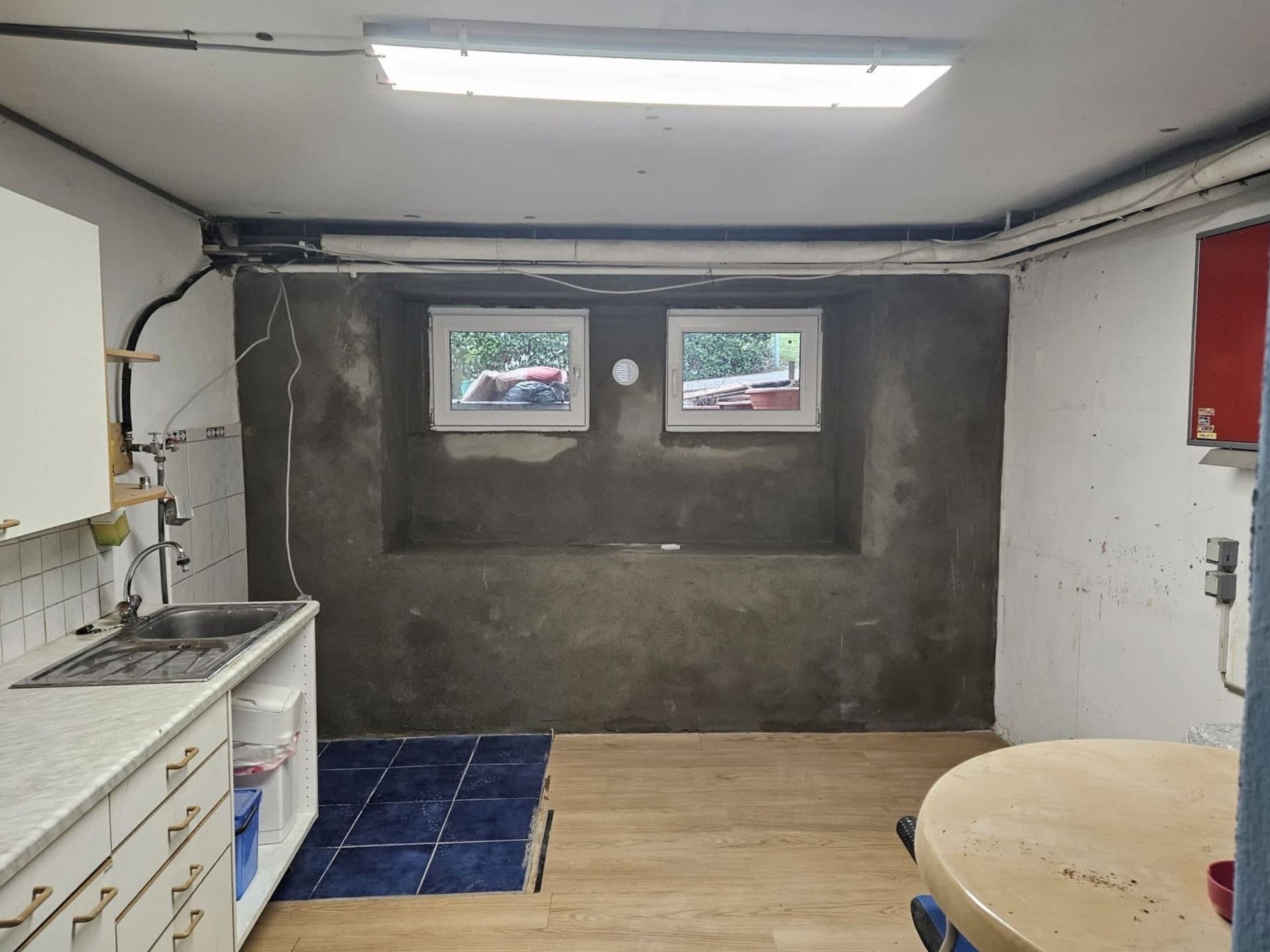 Zustand eines Kellers nach dem Auftragen der Beschichtung durch die Trockene Keller Heilbronn Franken GmbH.