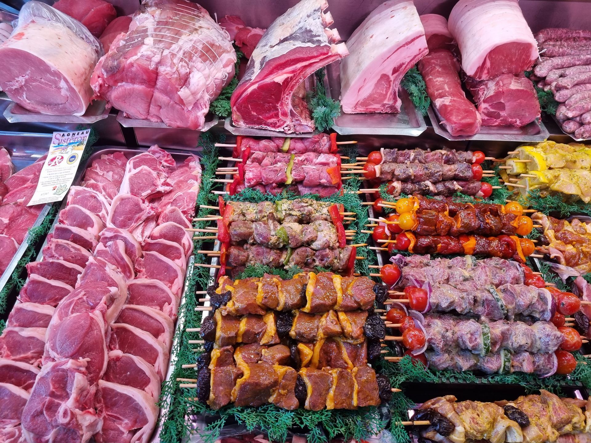 Photo de brochettes de viande