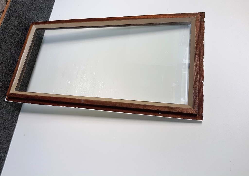 Fenêtre mastiquée simple vitrage