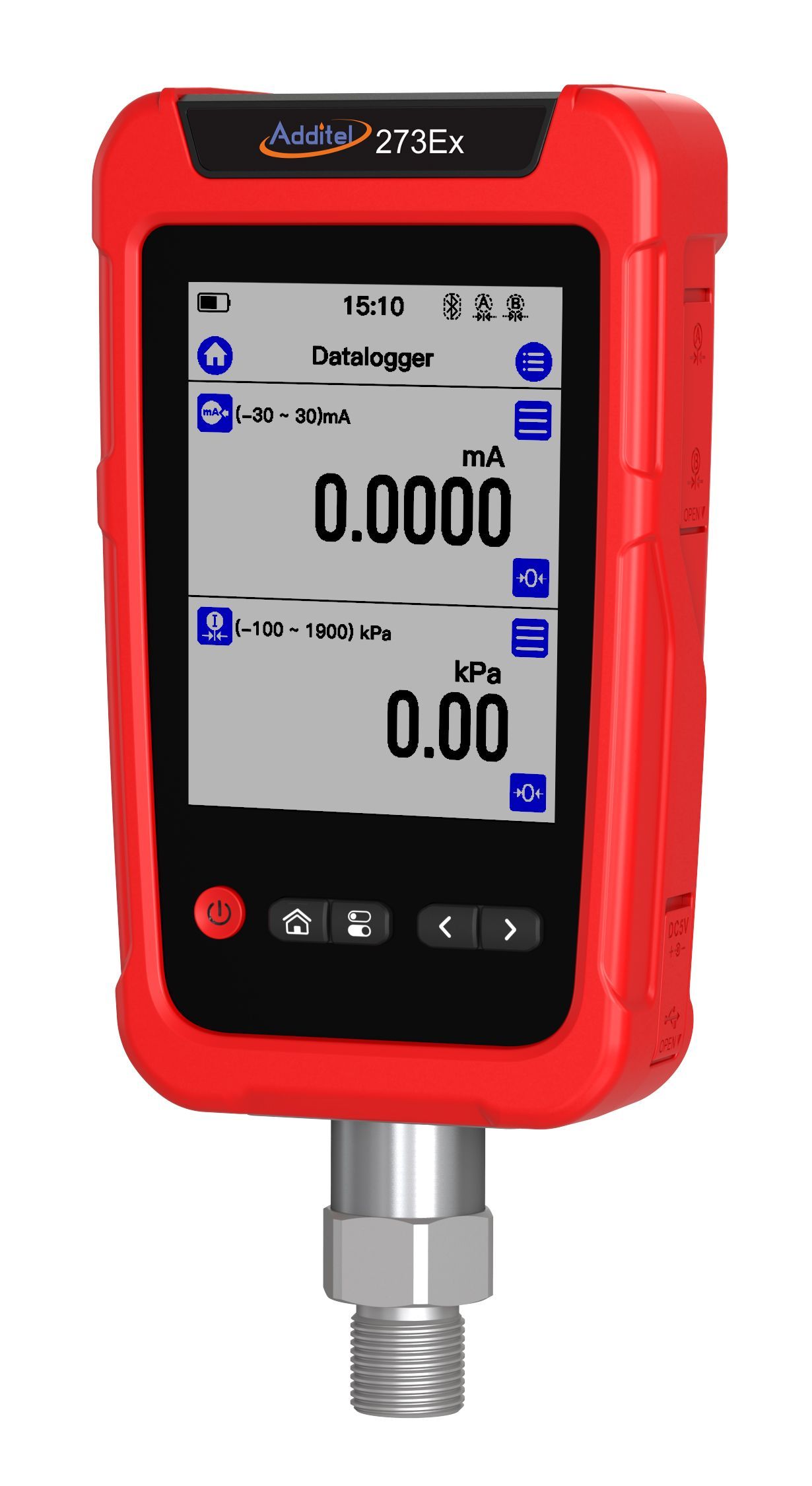 Weißes digitales Thermometer und Hygrometer Europascal EP-Z20-TH mit Anzeige von 19,5 °C Temperatur, 63,0 % Luftfeuchtigkeit und Uhrzeit.