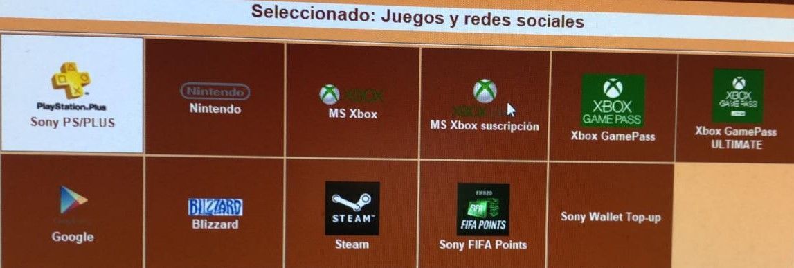 Una pantalla de computadora muestra una selección de juegos y aplicaciones