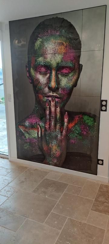 Peinture sur carrelage