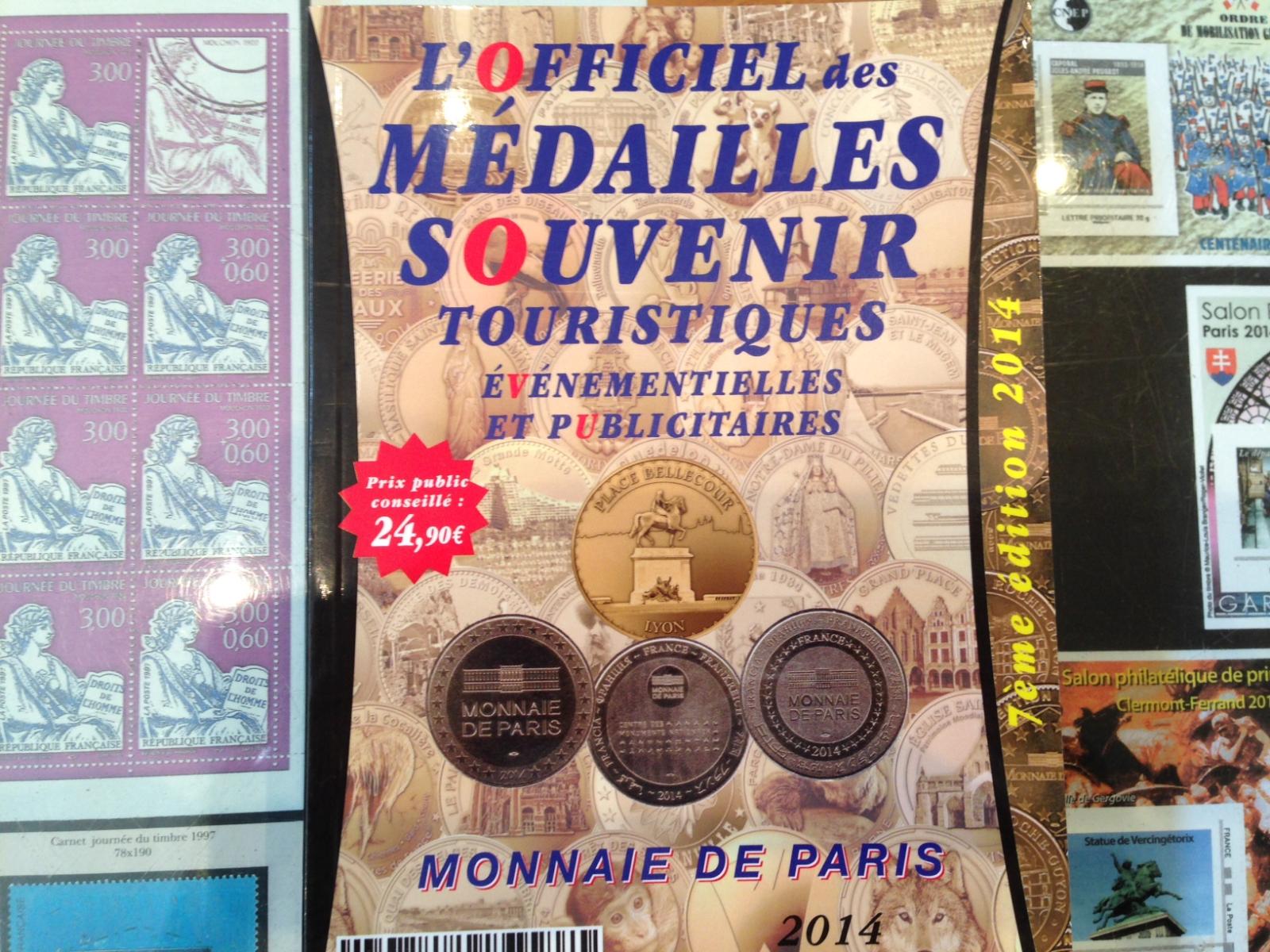 L'Officiel des médailles Souvenirs Touristiques Ren'Collection à Rennes