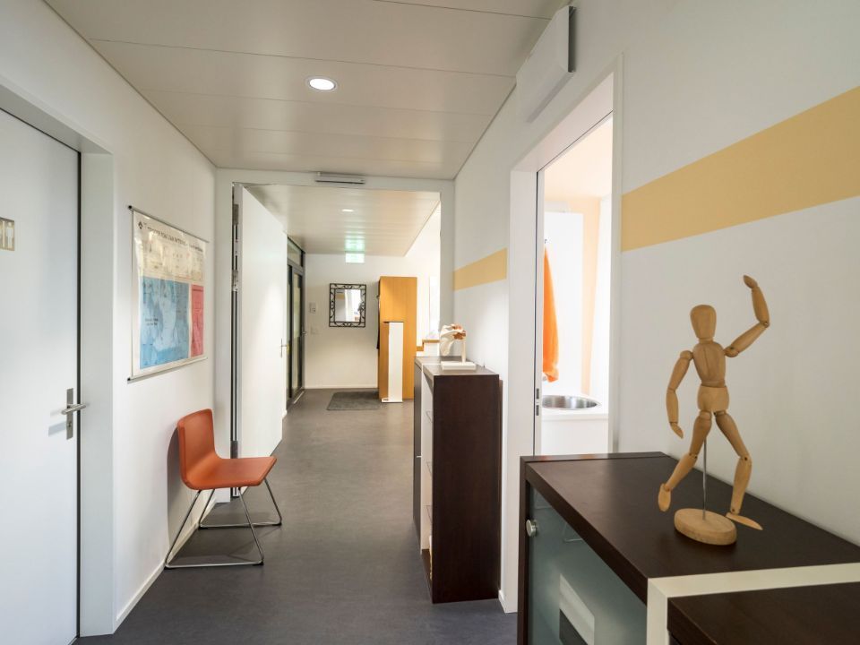 Flur in der Praxis Physiotherapie Obstgarten