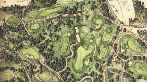 Un plan de terrains sous forme de dessin.