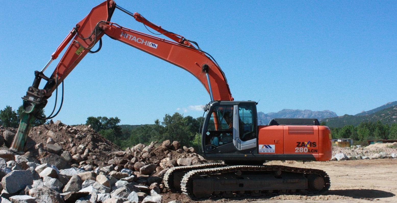 Engin de chantier à chenilles