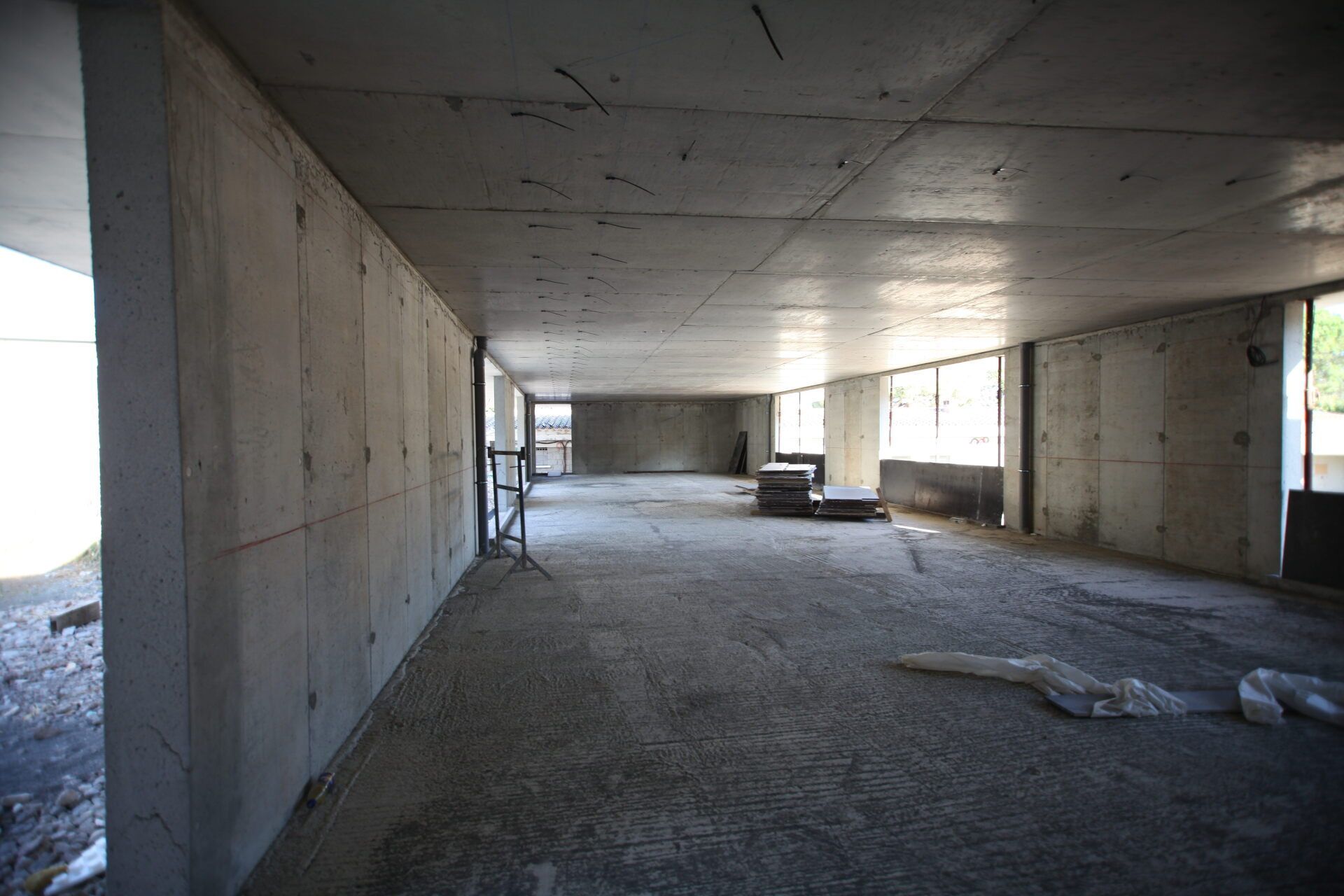 Construction intérieur gymnase Porto Vecchio