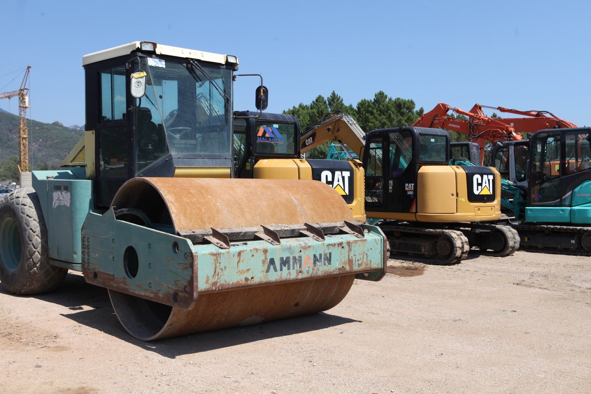 photo d'un rouleau compresseur