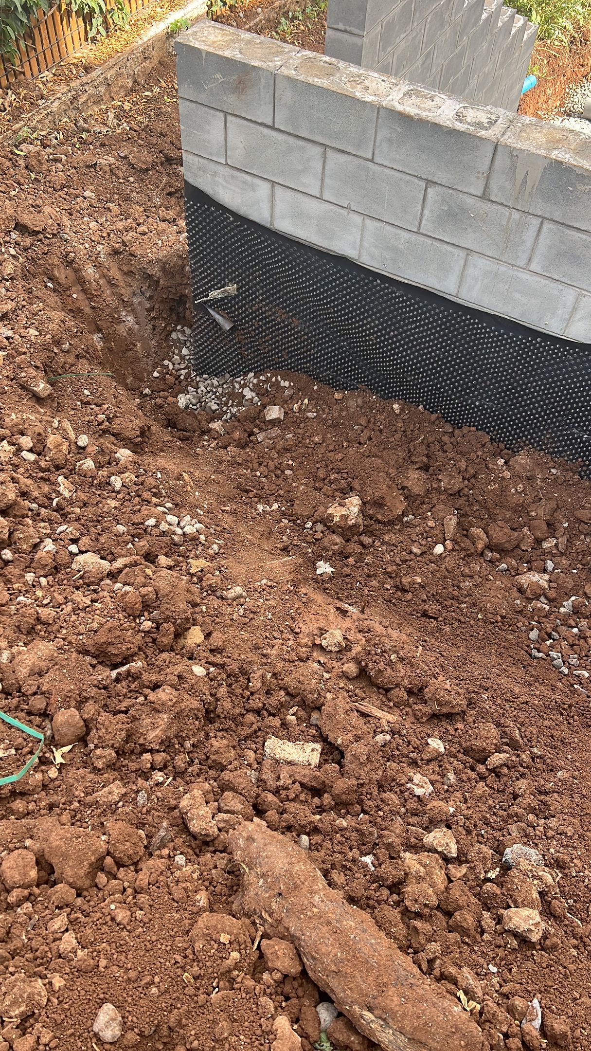 Réalisation des fondations d'une construction