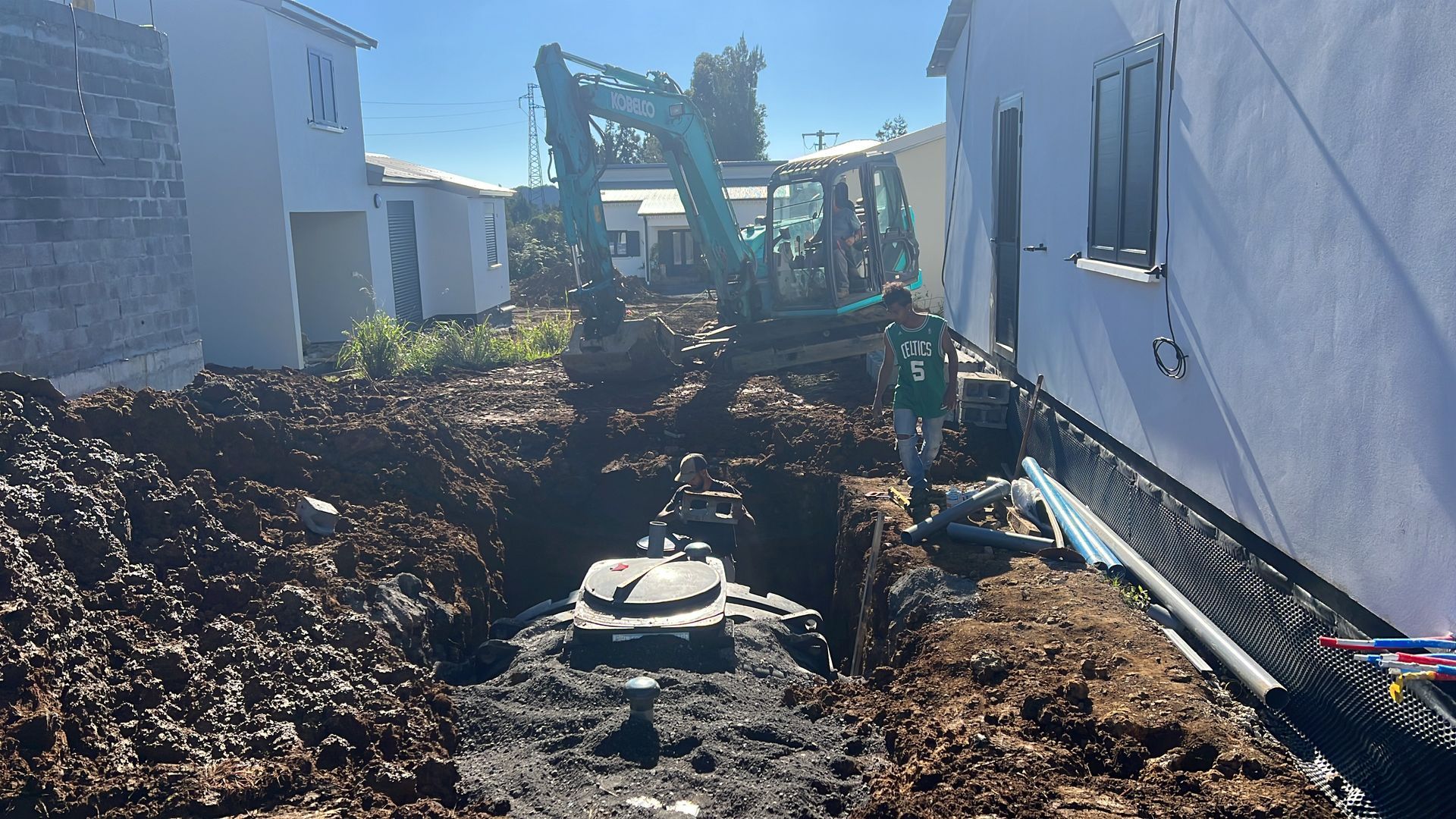 Installation d'un réseau d'assainissement