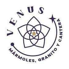 A logo for venus marmoles granito y cantera