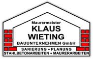 Ein Schild mit der Aufschrift „Klaus Wieting“