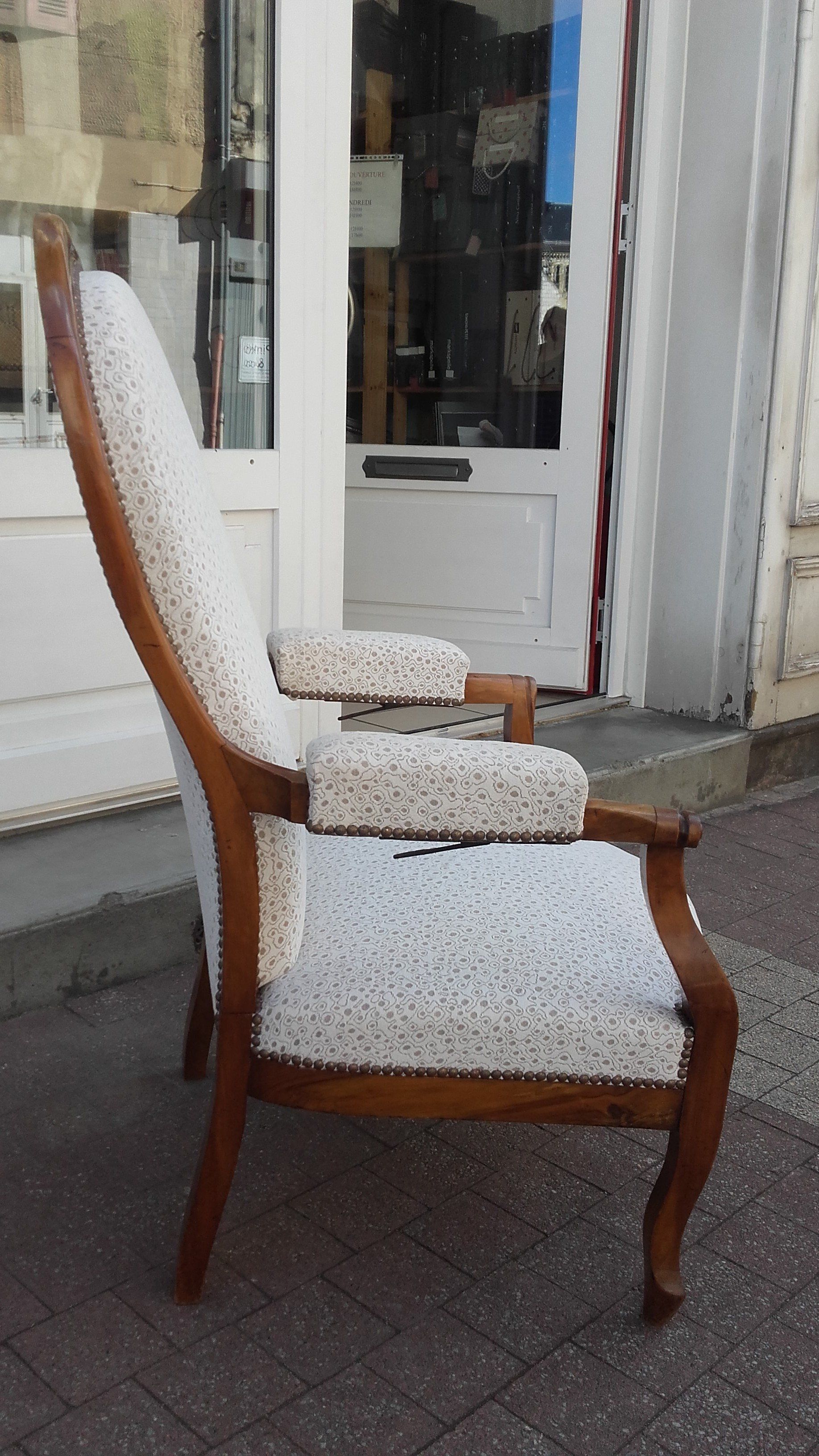 Voltaire à crémaillère réparé