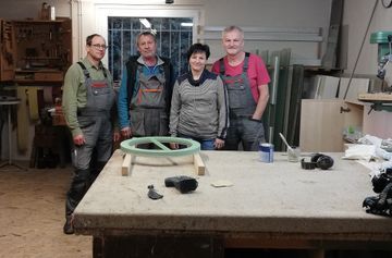 Holzrahmen und Holzwerkzeuge