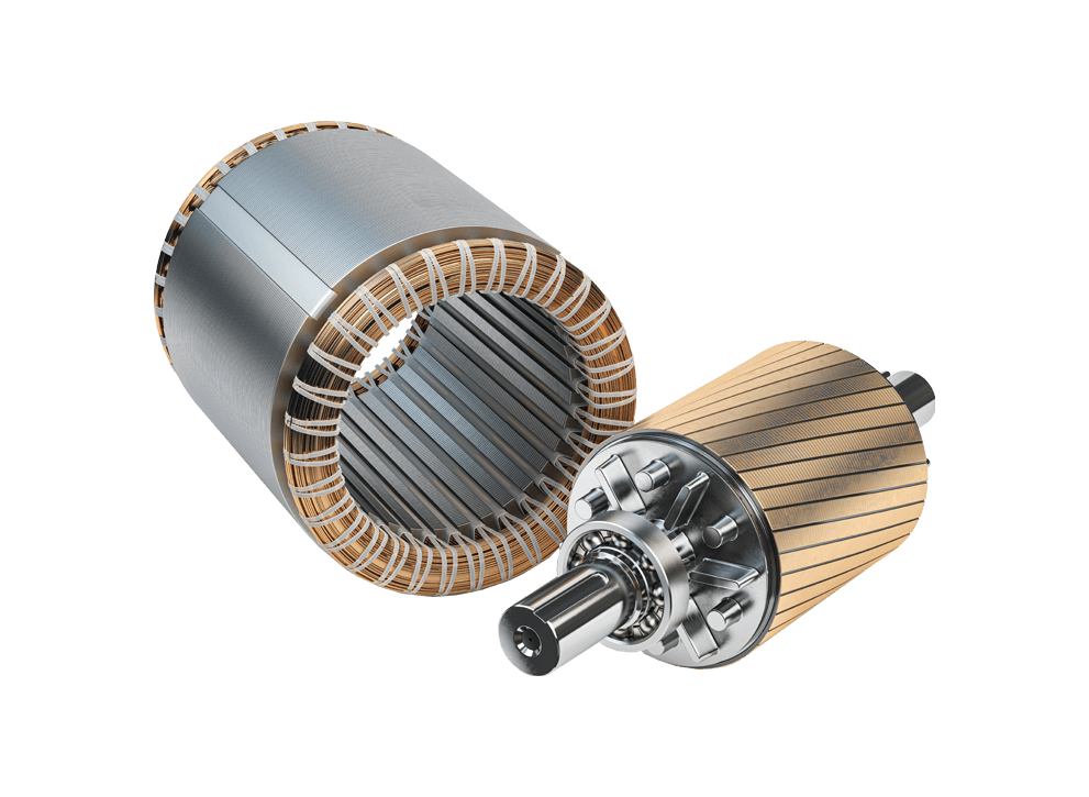 Deux bobines pour machine industrielle