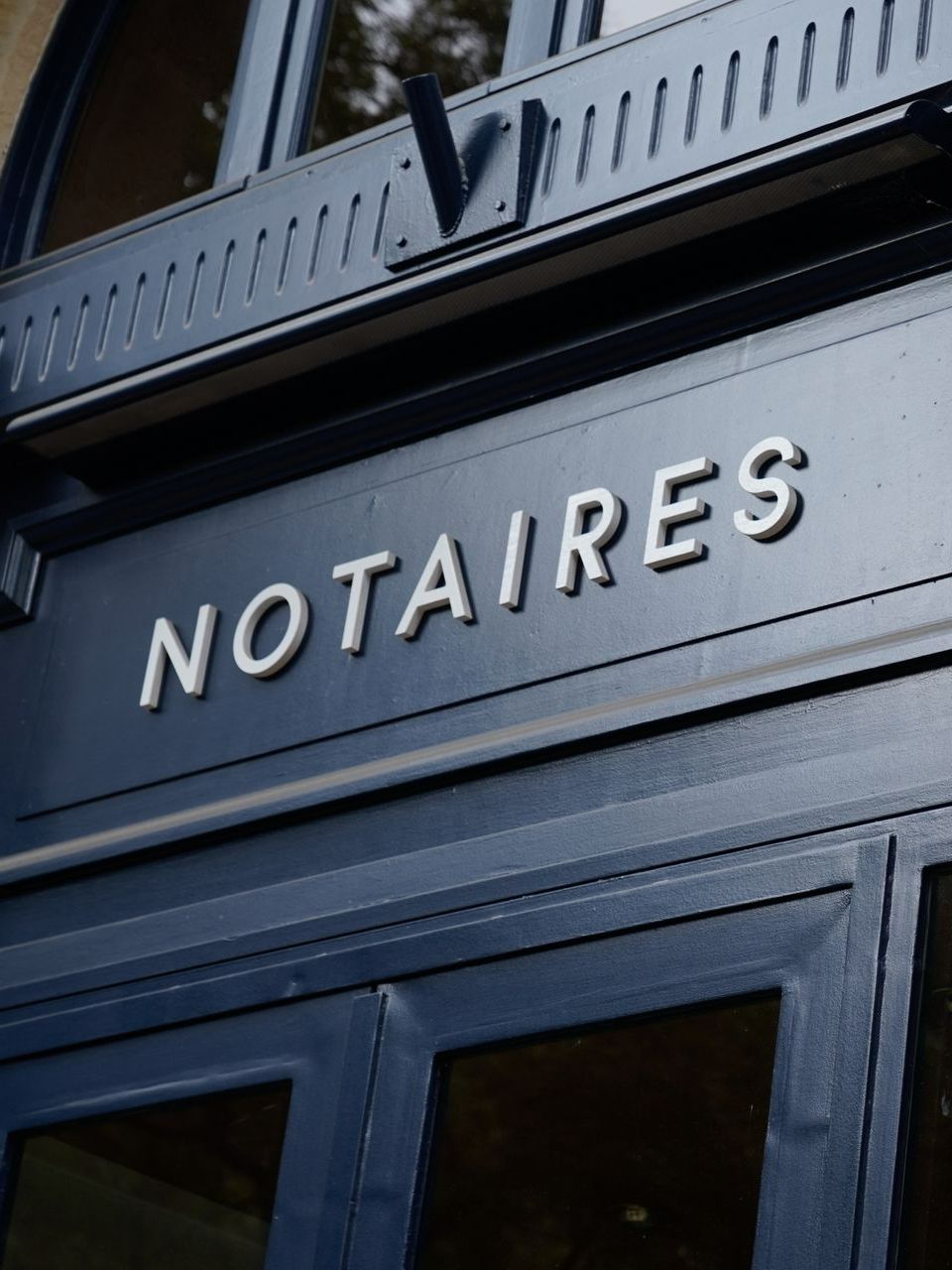 Devanture d'un notaire