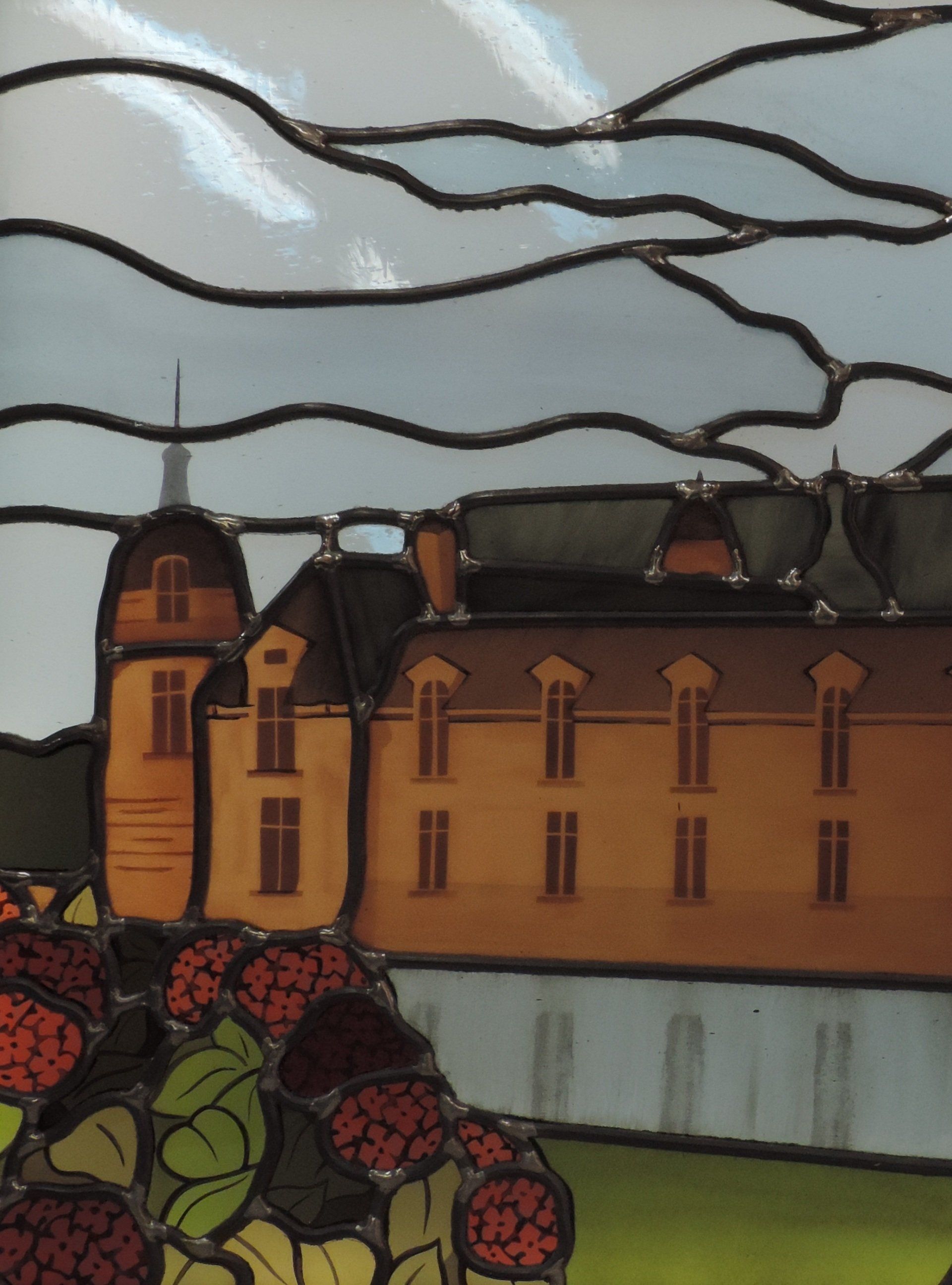 création vitraux scène