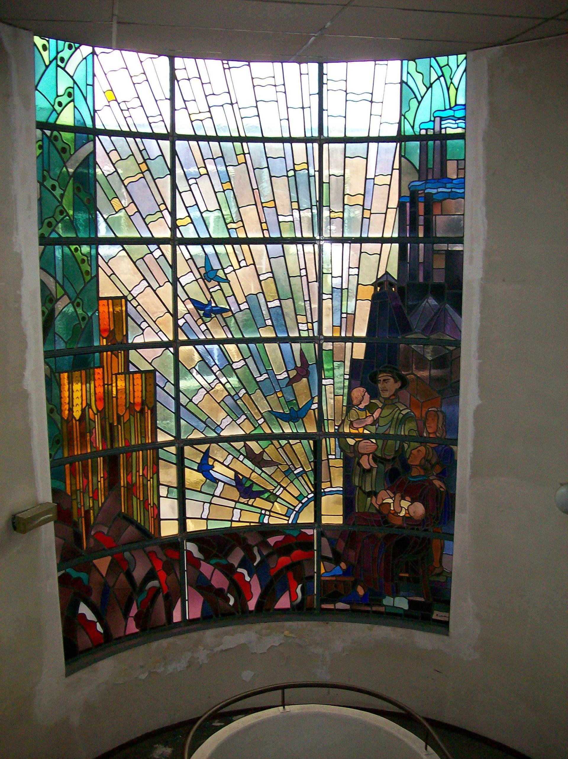 Restauration vitraux scène