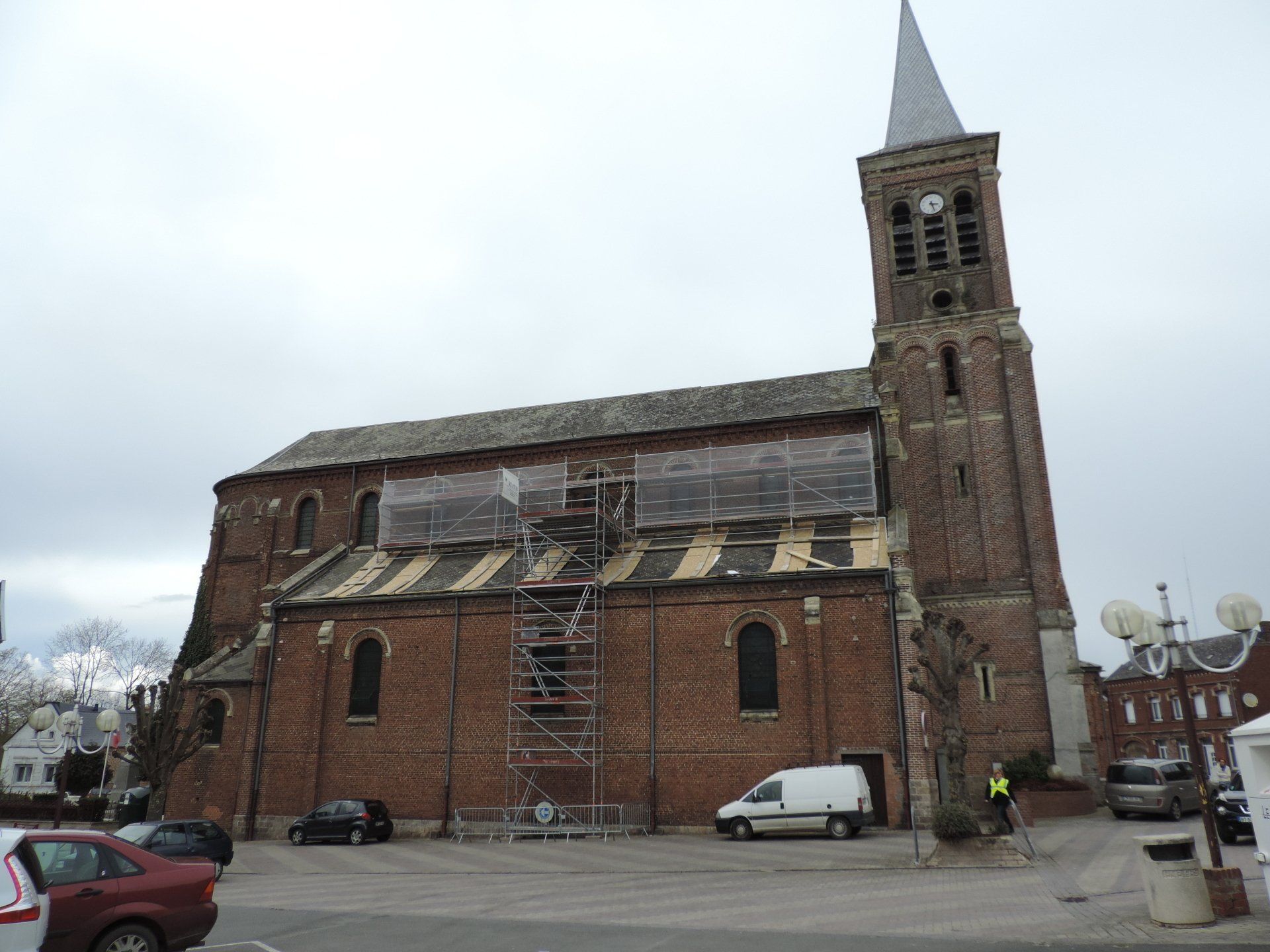 Restauration vitraux par l’extérieur