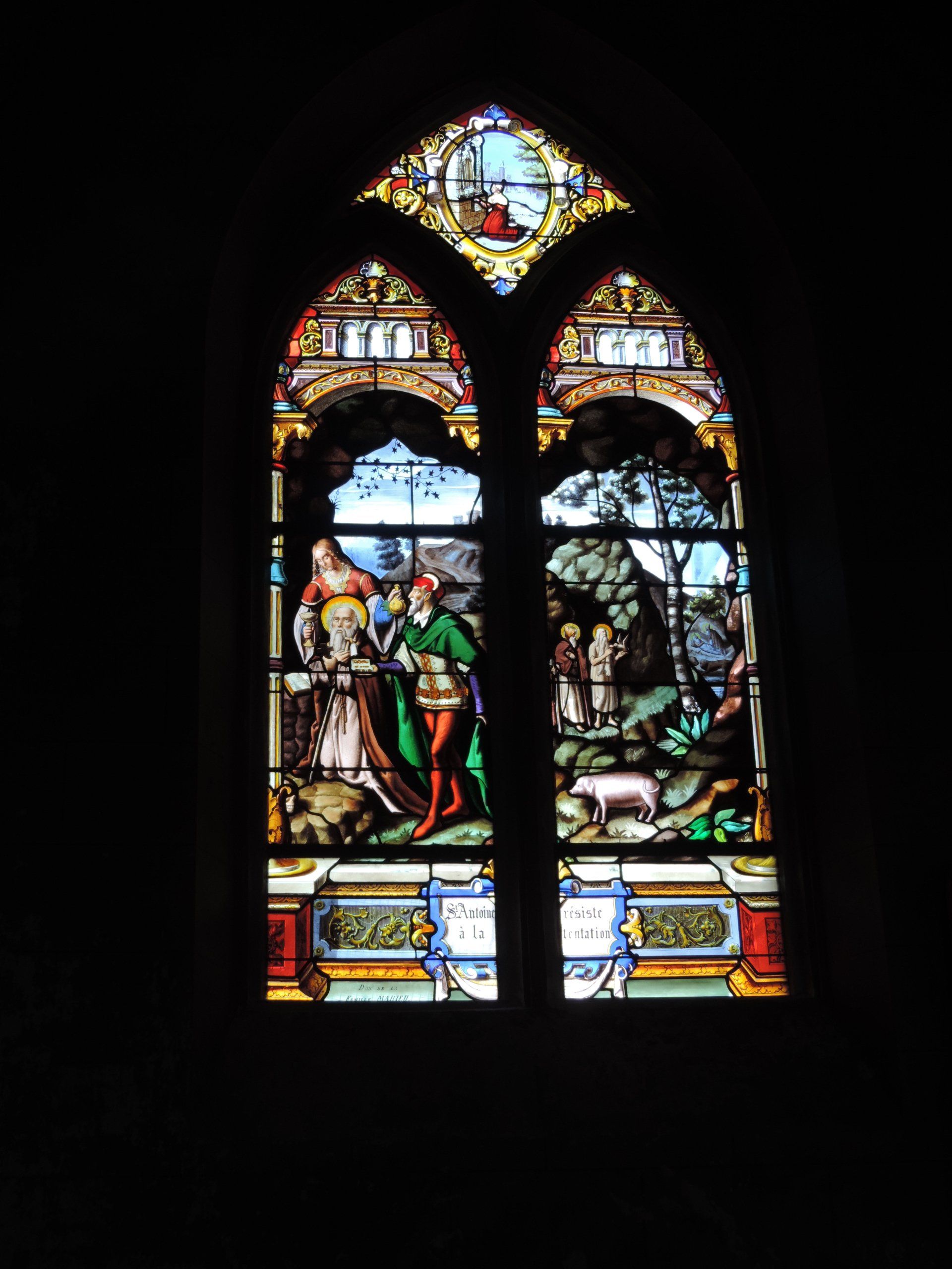 Restauration vitraux peints