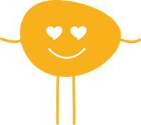 Icône d'un personnage orange souriant.