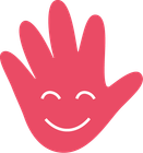 Icône d'un main sourainte rouge.