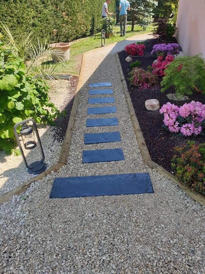 Réalisation d'une allée