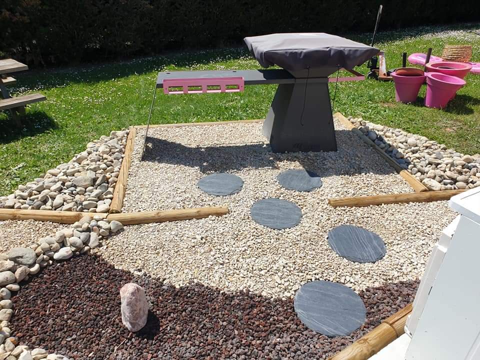 Aménagement pour barbecue