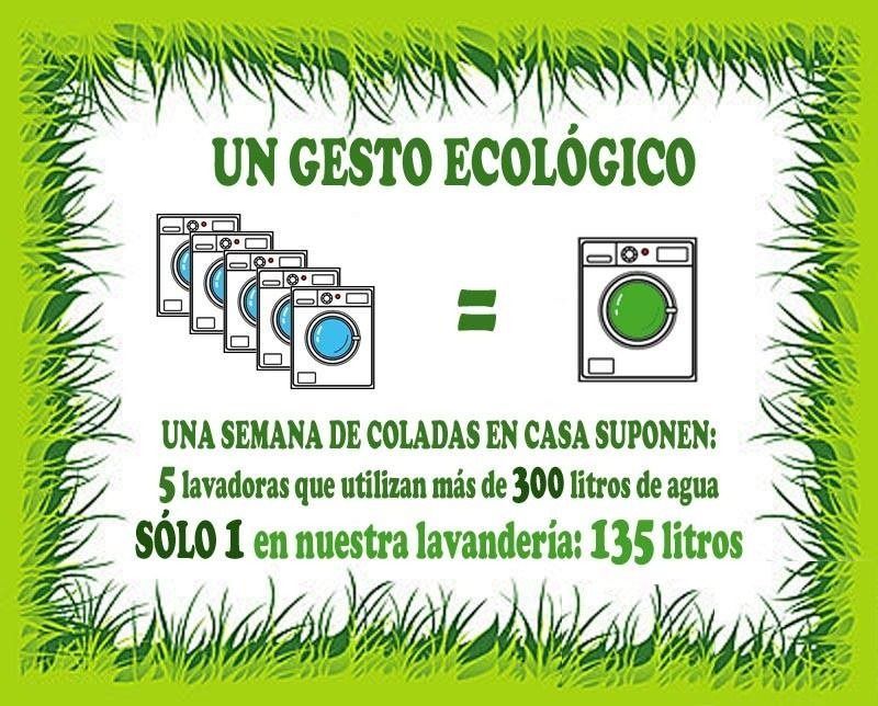 Un cartel que dice un gesto ecológico.